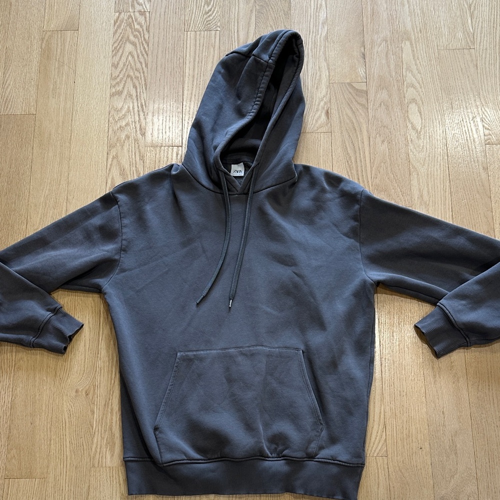 Zara Charcoal Hoodie for Men